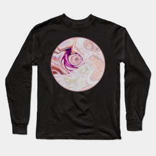 Marble Effect Long Sleeve T-Shirt